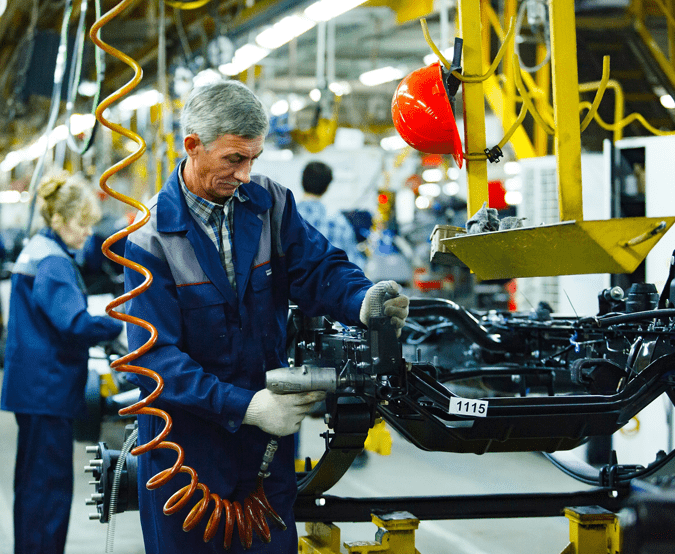 Profit Isle for Manufacturing: People working in a factory